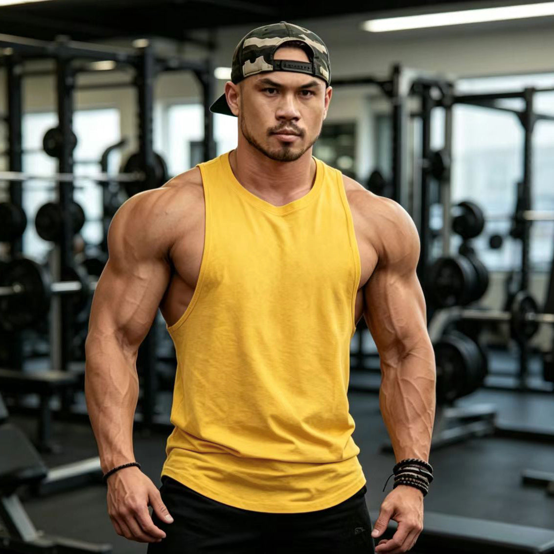 DELYXN Cotton Sleeveless Vest