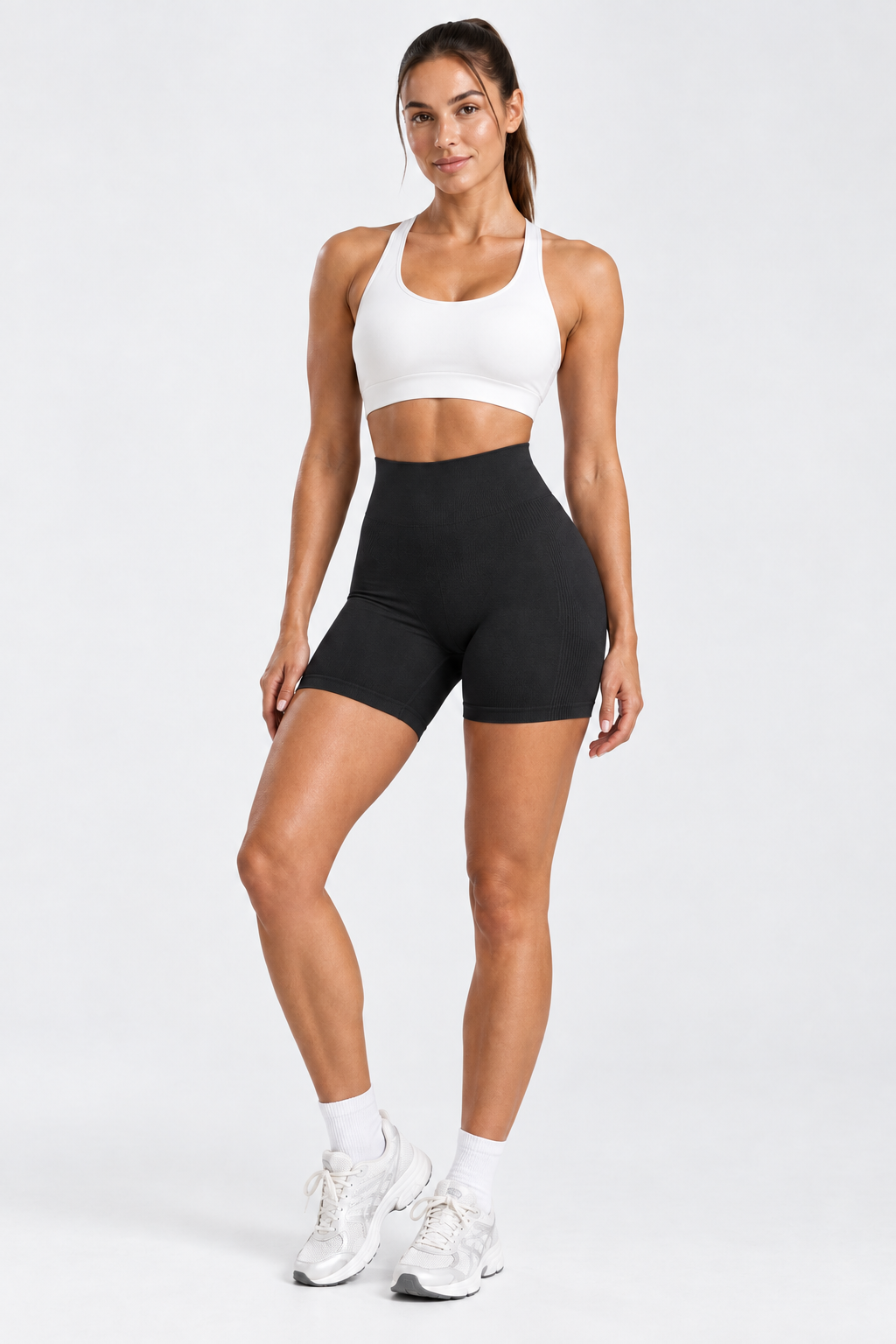 DELYXN Seamless Sculpt Shorts - Black